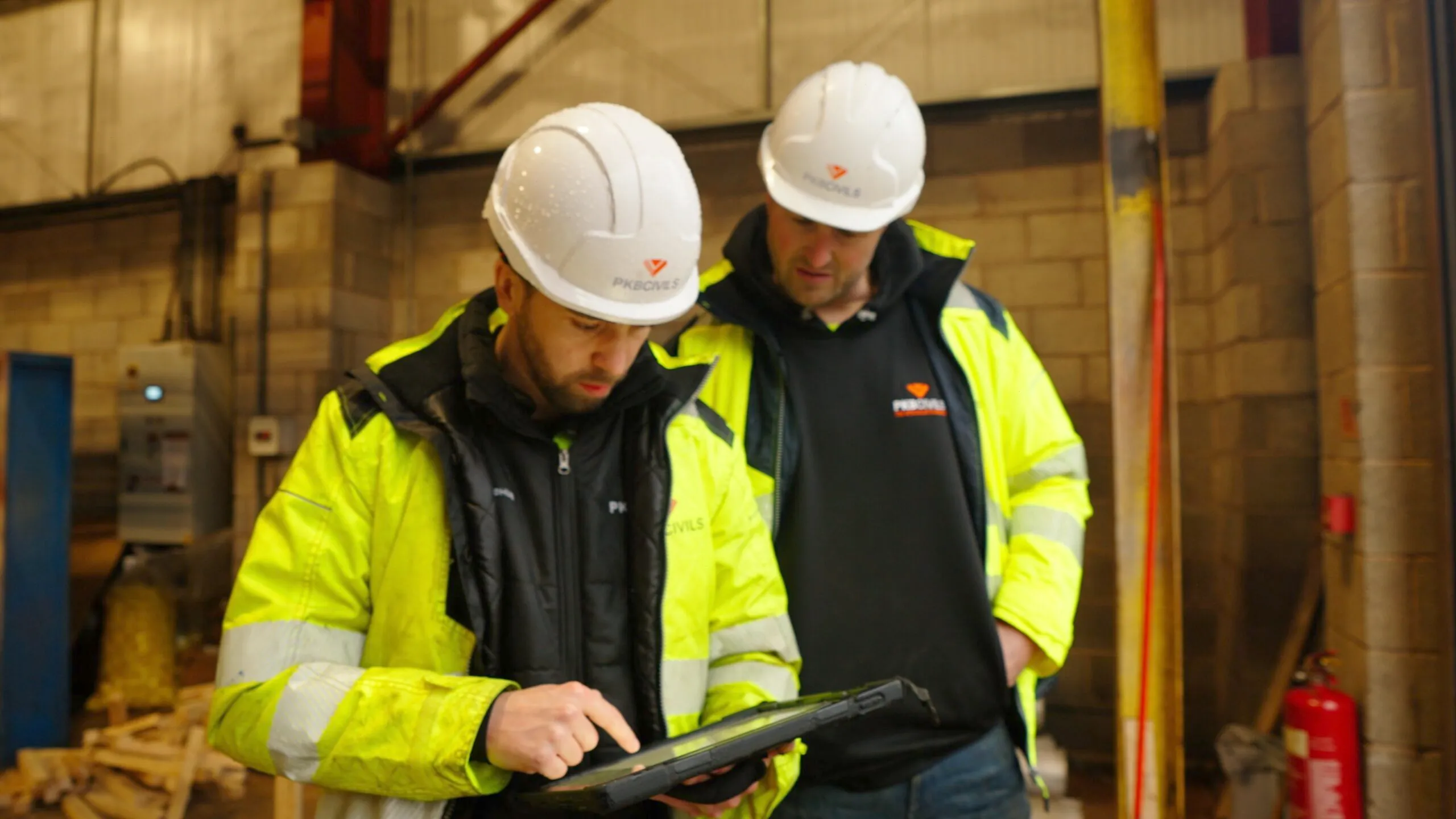PKB Civils on a civil engineering site